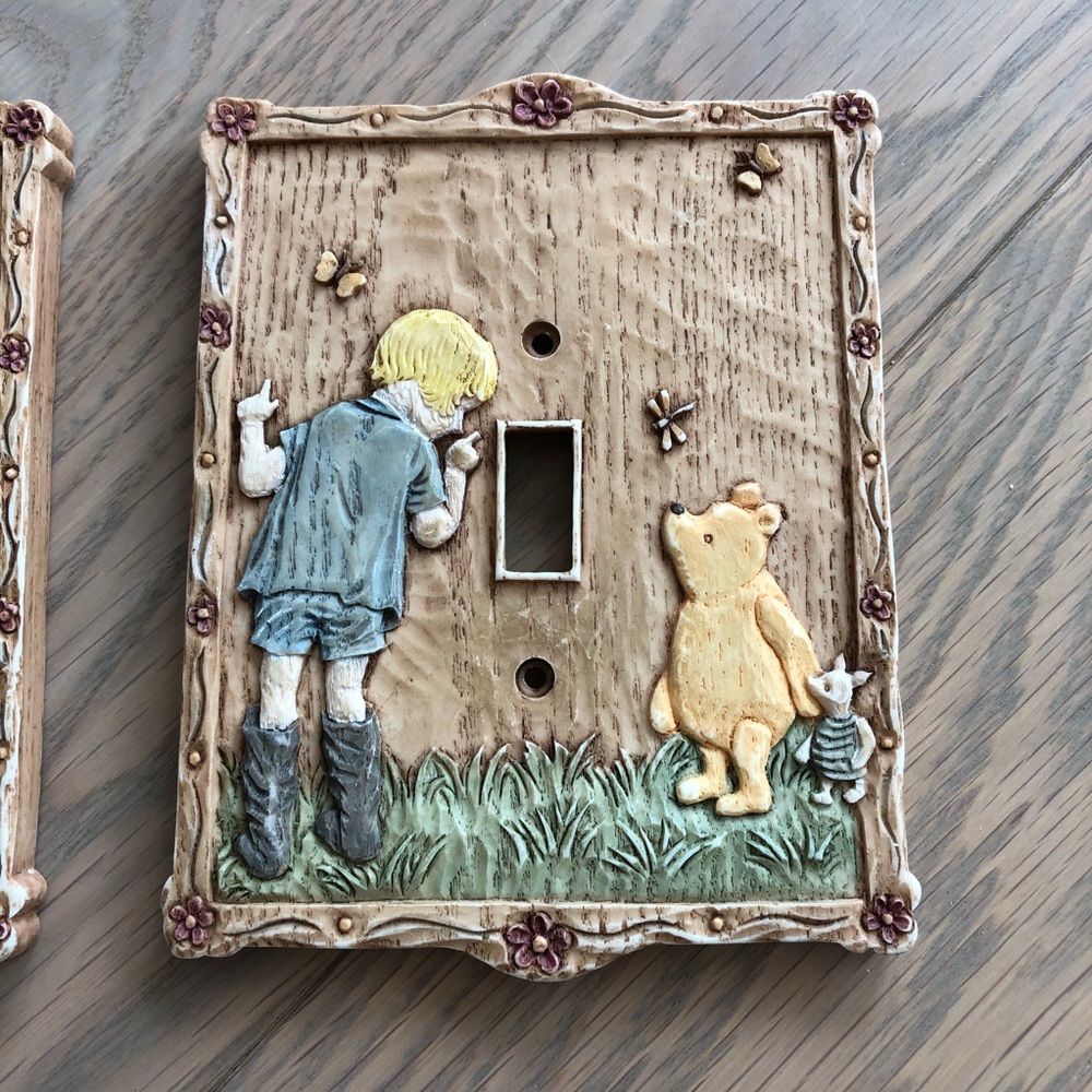 Disney Classic Pooh Light Switch Plates (set of 2)